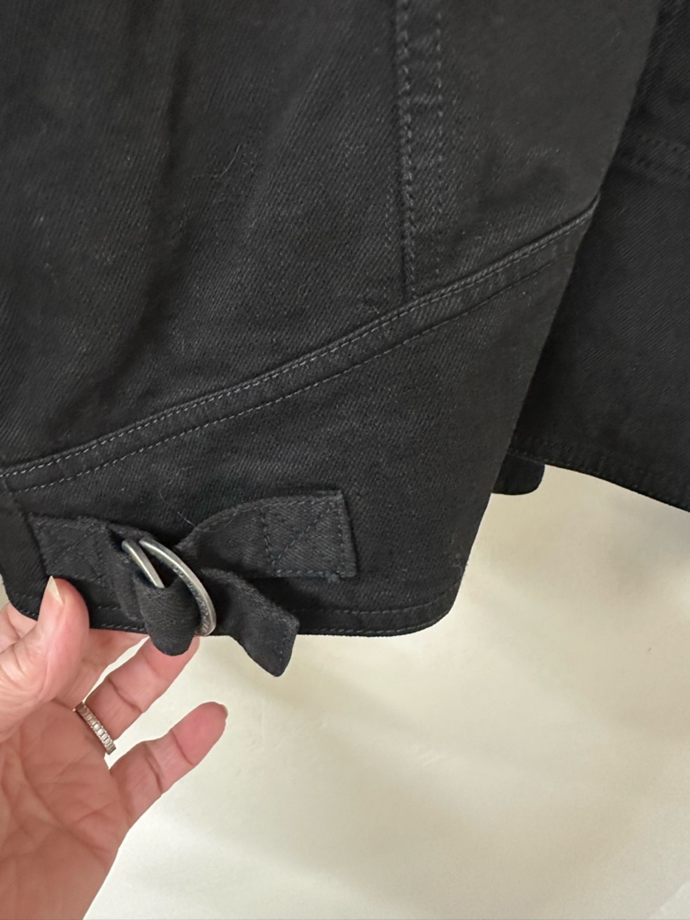 Black Asymmetrical Zip Jacket - Picture 5 of 8